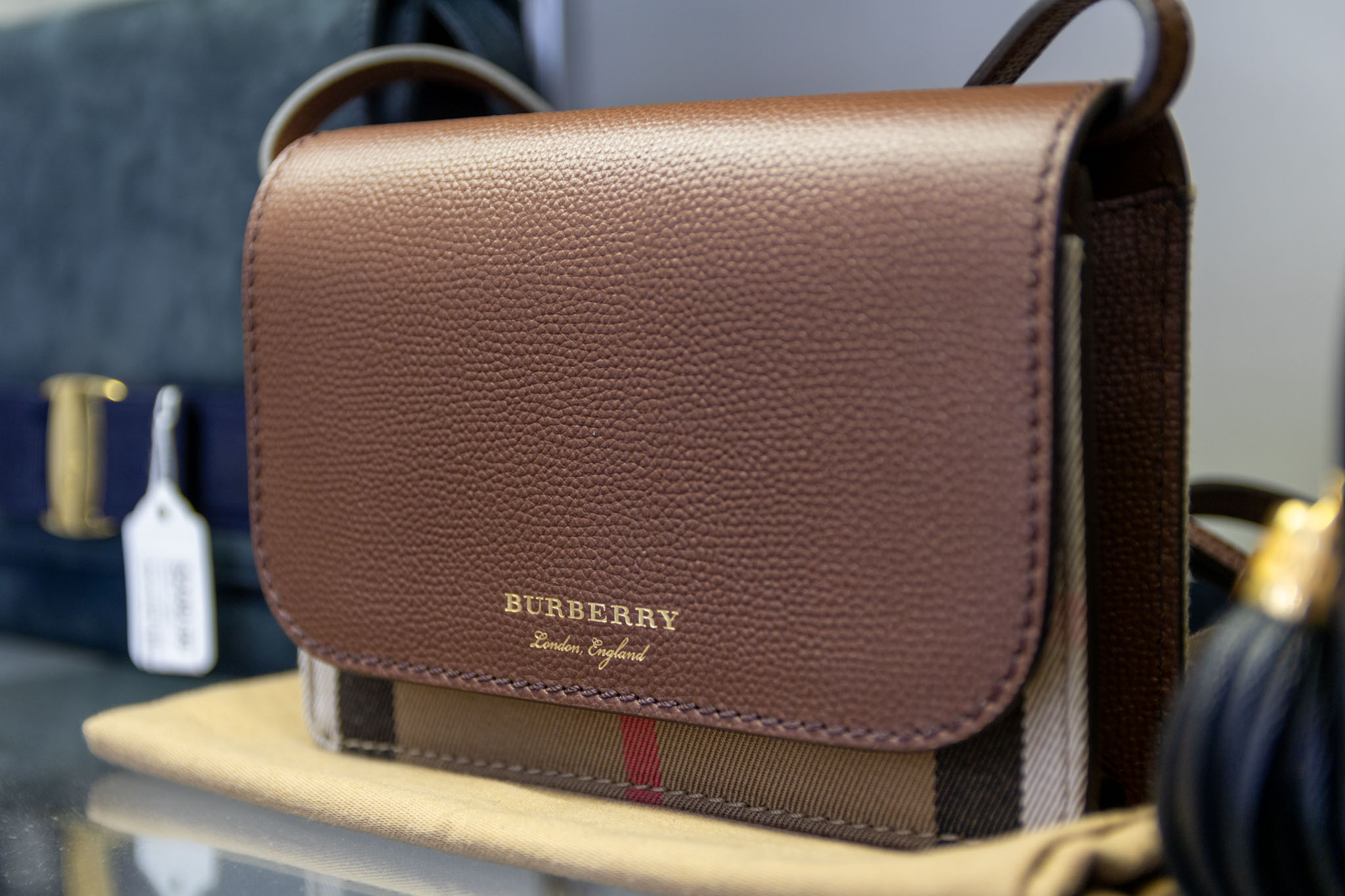 A Brown Burberry Bag